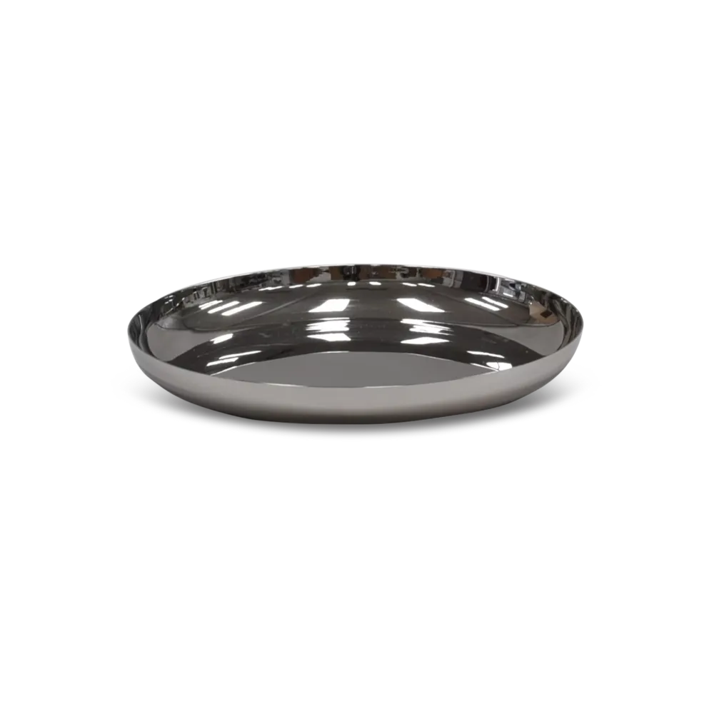 X 2 Modern Large Plate In Stainless Steel