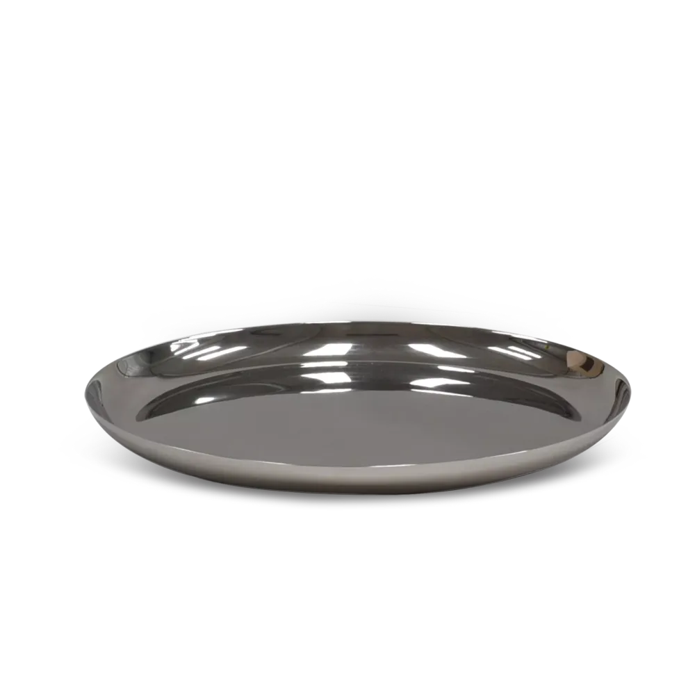 X 2 Modern Large Platter In Stainless Steel