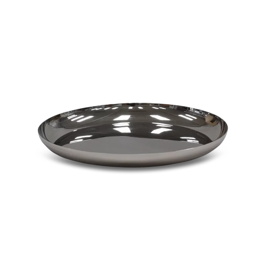 Modern Medium Platter In Stainless Steel