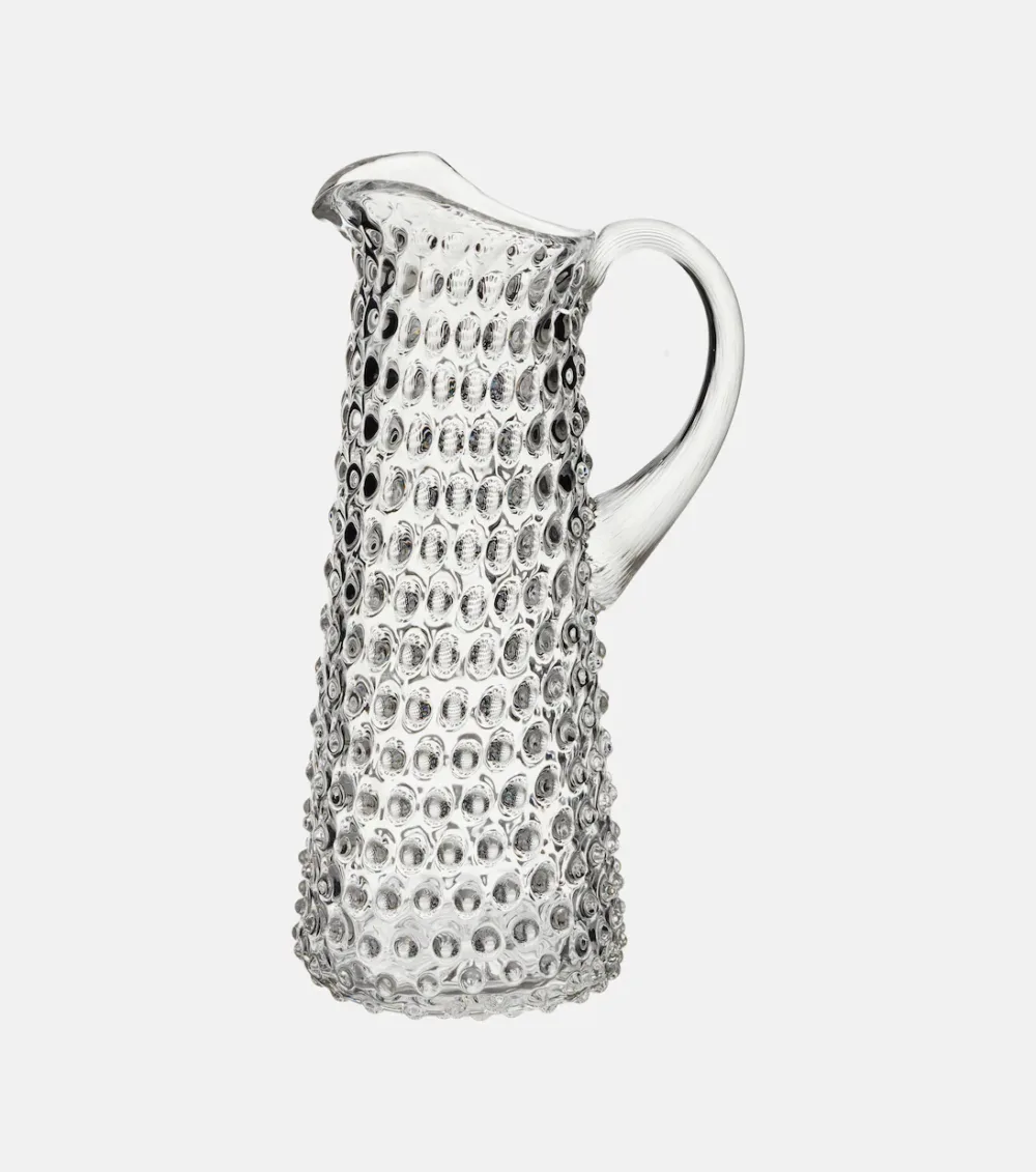 Jarra Hobnail De Cristal Alta